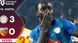 Super Ligi: Rizespor 3 - 0 Kayserispor (2024-2025)