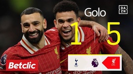Premier League: Tottenham vs Liverpool, Golo 1-5 Salah (2024-2025)