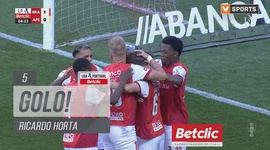 Liga Portugal Betclic: Sp. Braga vs AVS SAD, Golo 1-0 Ricardo Horta (2024-2025)