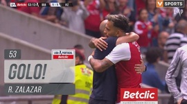 Liga Portugal Betclic: Sp. Braga vs Vizela, Golo 1-1 R. Zalazar (2023-2024)