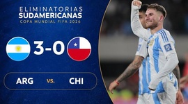 Qualificação Mundial América do Sul: Argentina 3 - 0 Chile (2026)