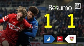 Bundesliga: 1899 Hoffenheim 1 - 1 Estugarda (2024-2025)
