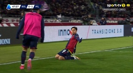 Serie A: Bologna vs Milan, Golo 1-1 S. Castro (2024-2025)