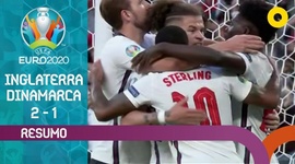 Europeu: Inglaterra 2 - 1 a.p Dinamarca (2020)