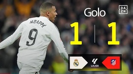 La Liga: Real Madrid vs Atlético Madrid, Golo 1-1 Mbappé (2024-2025)