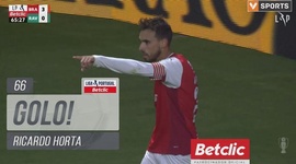 Liga Portugal Betclic: Sp. Braga vs Rio Ave, Golo 3-0 Ricardo Horta (2024-2025)