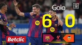 La Liga: Barcelona vs Valência, Golo 6-0 Lewandowski (2025-2026)