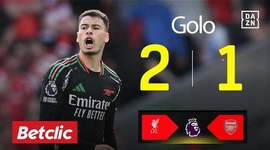 Premier League: Liverpool vs Arsenal, Golo 2-1 Martinelli (2024-2025)