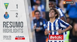 Liga Portugal Betclic: Estoril 1 - 2 FC Porto (2024-2025)
