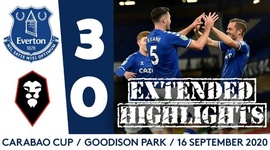 League Cup: Everton 3 - 0 Salford City (2020-2021)