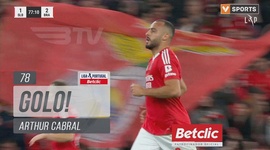 Liga Portugal Betclic: Benfica vs Sp. Braga, Golo 1-2 Arthur Cabral (2024-2025)