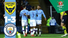 League Cup: Oxford United 1 - 3 Man City (2019-2020)