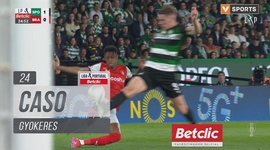 Liga Portugal Betclic: Sporting vs Sp. Braga, Caso Gyokeres, 24' (2024-2025)
