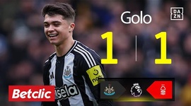 Premier League: Newcastle vs Nottingham Forest, Golo 1-1 Miley (2024-2025)