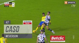 Liga Portugal Betclic: Boavista vs Arouca, Cartão Amarelo Weverson, 48' (2024-2025)