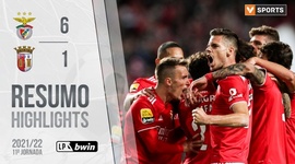 Liga Portugal Bwin: Benfica 6 - 1 Sp. Braga (2021-2022)