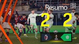Liga Europa: Bologna 2 - 2 Celtic (2025-2026)