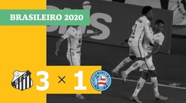Brasileirão: Santos 3 - 1 Bahia (2020)