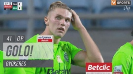 Liga Portugal Betclic: Farense vs Sporting, Golo 0-2 Gyokeres (2024-2025)