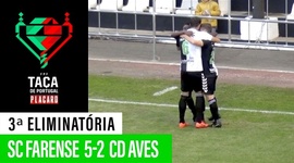 Taça de Portugal Placard: Farense 5 - 2 Desp. Aves (2019-2020)