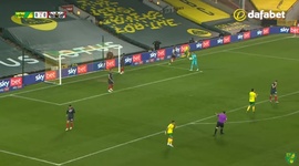 Championship: Norwich 1 - 0 Brentford (2020-2021)