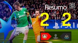 Liga Campeões: Leverkusen 2 - 2 Newcastle (2025-2026)