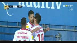 Liga Portugal Bwin: Estoril (1-1) Famalicão, Golo Rui Fonte, 45m (2021-2022)