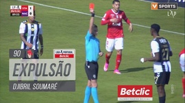 Liga Portugal Betclic: Santa Clara vs Nacional, Expulsão Djibril Soumaré, 90' (2024-2025)