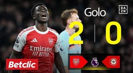 Premier League: Arsenal vs Brentford, Golo 2-0 Saka (2025-2026)