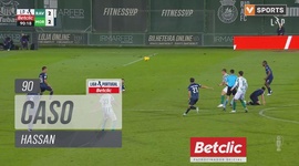 Liga Portugal Betclic: Rio Ave vs Moreirense, Cartão Amarelo Hassan, 90' (2024-2025)