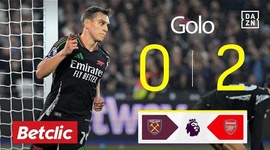Premier League: West Ham vs Arsenal, Golo 0-2 Trossard (2024-2025)
