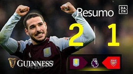 Premier League: Aston Villa 2 - 1 Arsenal (2025-2026)