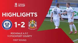 FA Cup: Rochdale AFC 1 - 2 Stockport County (2020-2021)