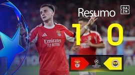 Liga Campeões: Benfica 1 - 0 Fenerbahce (2025-2026)