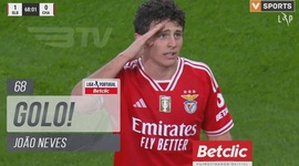 Liga Portugal Betclic: Benfica vs Desp. Chaves, Golo 1-0 João Neves (2023-2024)