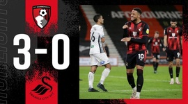 Championship: AFC Bournemouth 3 - 0 Swansea City (2020-2021)