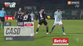 Liga Portugal Betclic: Rio Ave vs V. Guimarães, Caso Manu (VAR), 45' (2024-2025)