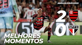 Brasileirão: Flamengo 2 - 0 São Paulo (2025)