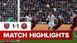 Premier League: West Ham 1 - 1 Sheffield Utd (2019-2020)