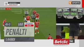 Liga Portugal Betclic: Benfica vs Nacional, Penálti Laabidi (g.p.) (VAR), 48' (2024-2025)