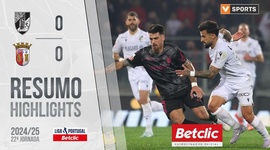 Liga Portugal Betclic: V. Guimarães 0 - 0 Sp. Braga (2024-2025)