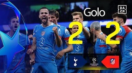 Liga Campeões: Tottenham vs Atlético Madrid, Golo 2-2 Dávid Hancko (2025-2026)
