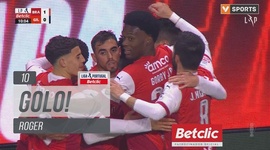 Liga Portugal Betclic: Sp. Braga vs Gil Vicente, Golo 1-0 Roger (2024-2025)