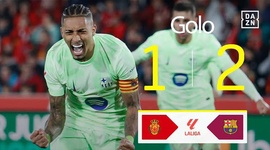 La Liga: Mallorca vs Barcelona, Golo 1-2 Raphinha (2024-2025)