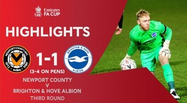 FA Cup: Newport County 3 - 4 g.p Brighton (2020-2021)