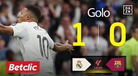 La Liga: Real Madrid vs Barcelona, Golo 1-0 Mbappé (2025-2026)
