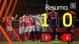 Liga Europa: Sp. Braga 1 - 0 Nottingham Forest (2025-2026)