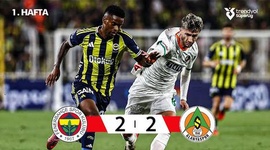 Super Ligi: Fenerbahce 2 - 2 Alanyaspor (2025-2026)