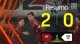 Liga Europa: Roma 2 - 0 Estugarda (2025-2026)