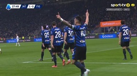Serie A: Inter vs Fiorentina, Golo 1-0 M. Pongracic (p.b.) (2024-2025)